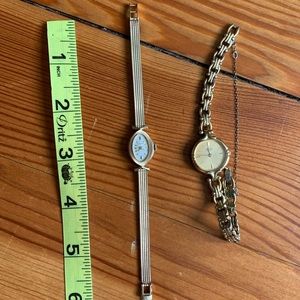 2 vintage gold watches